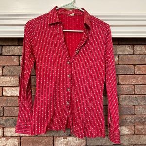 Vintage red button up